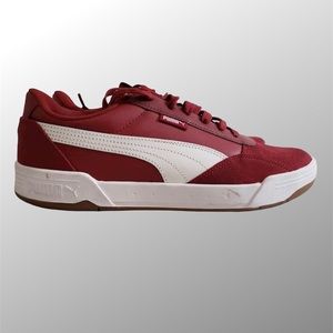PUMA Men's C-Skate Sneaker - Intense Red White Mens 10.5 🌶